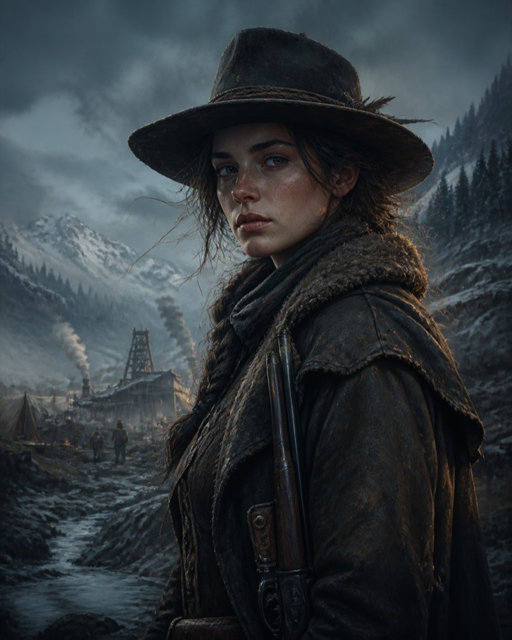 Clara McKinley, a young frontier sharpshooter